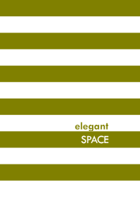 elegant SPACE <OLIVE/WHITE>