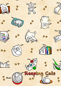 Sleeping Cats #01 JP (Brown color)