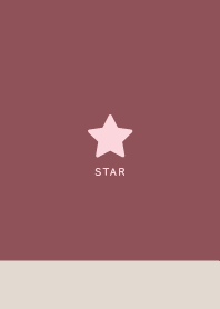 Lucky Star/ Beige&Pink / Antique cherry