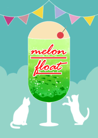 Melon Float and Cats #fresh