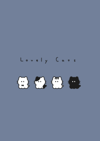 小小貓 | gray blue white