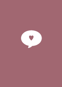 Dull pink x simple x heart
