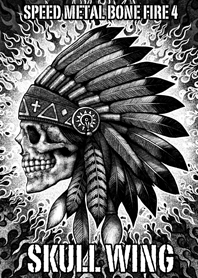 Speed Metal Bone Fire 4 Skull wing