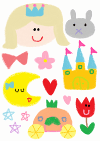 (crayon HAPPY Princess)