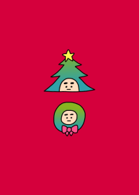 ぼくのふとまゆ クリスマスリース 2