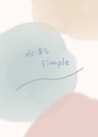 くすみ水彩シンプルパレット