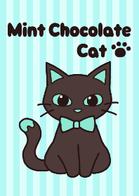 Mint chocolate and cat