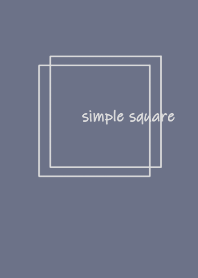 simple square =navy gray=