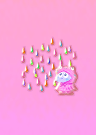 Rain Gappa Frog Pink Red