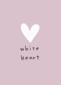 Simple white heart
