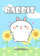 Happy Lovely White Rabbit Theme
