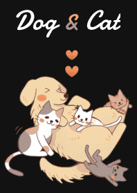 Animal 006-2 (dog+cat/Black)