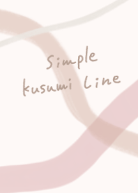 Simple dull color line