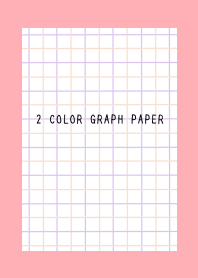 2 COLOR GRAPH PAPER-PINK&PURPLE-PINK RED