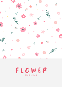 FLOWER WHITE-NATURAL 23