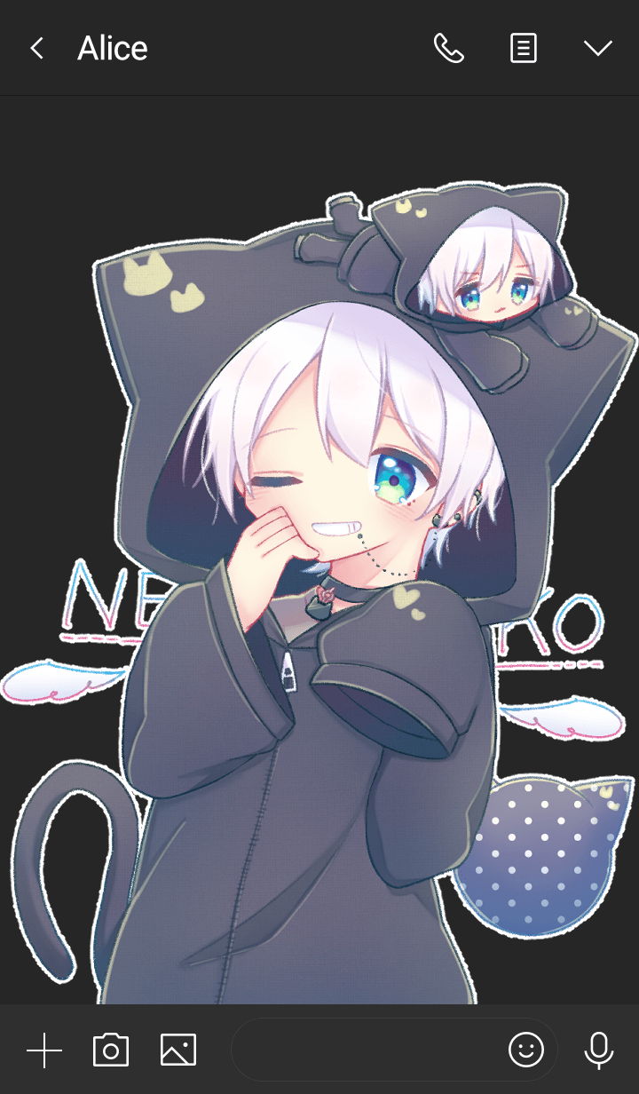 Line クリエイターズ着せかえ 猫耳パーカーくんの着せかえ