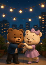 Romantic Rooftop Night Dance