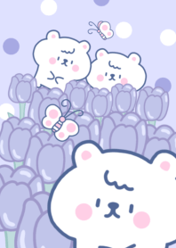 Purple tulip & little bear v.2