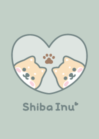 柴犬肉球[くすみグリーン]