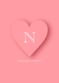 Heart Initial Pink -N-