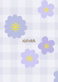 Flower plaid simple23 from Japan