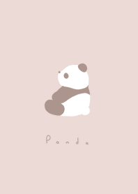 Sitting Panda / pink beige LB