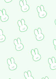 A lot of rabbits green