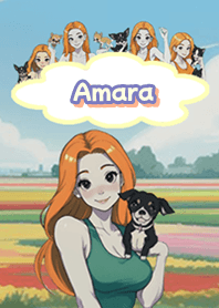 Amara with dogs and cats04