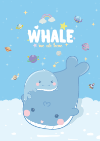 Whale Cute Theme Sea Blue