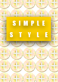 Simple style button yellow