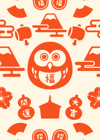 Nordic / Lucky OWL / Orange x Yellow