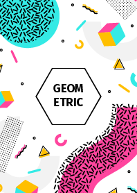 Geometric Colorful White 2