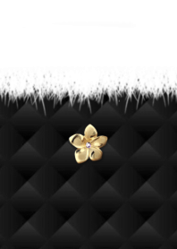 black quilting coordination flower 2