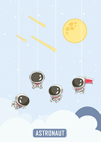 可愛寶貝太空人-星光閃閃(天空藍)