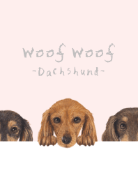 Woof Woof - dachshund L - SAKURA COLOR