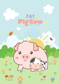 Pig&Cow Garden Galaxy Kawaii