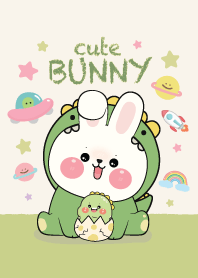 Bunny & Dino Cute (Green)