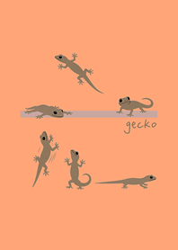 Lucky gecko in the house(Light orange)