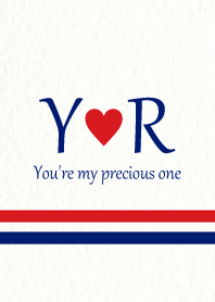 Y&R イニシャル -Red & Blue-