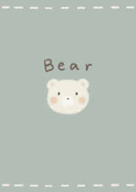 Fluffy Bear milk -smoky green-