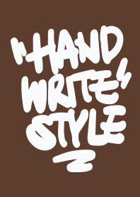 STRBROS - HANDWRITE 1.0 BROWN 01