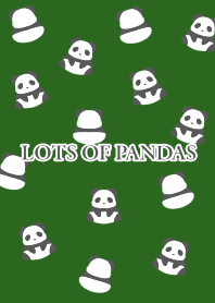 LOTS OF PANDASj-PEACOCK GREEN