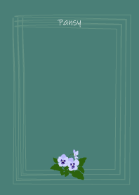 April birth flower,Pansy.