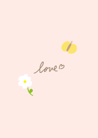 White flower and butterfly26 from Japan