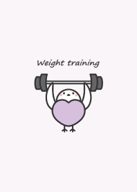 Bird and Workout -purple-