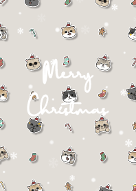 neko christmas2 - linen