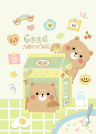 Bear Green Cutie  - Good morning