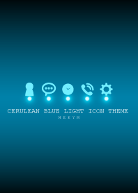 CERULEAN BLUE LIGHT ICON THEME -MEKYM-