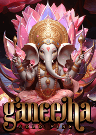 GANESHA Lucky theme Gold-Pink