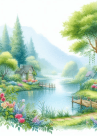 Beautiful nature  flower field no.48